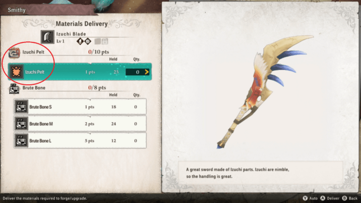 Small Monster Material