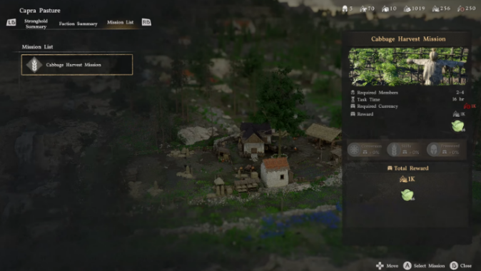 Cabbage Harvest Mission