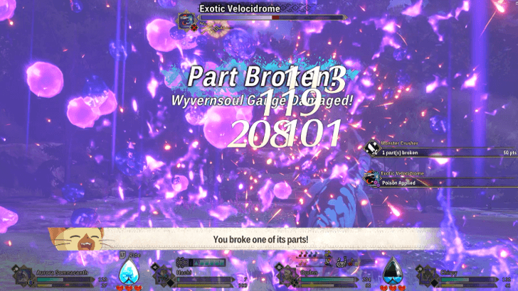 Exotic Velocidrome - Use attacks with status ailments