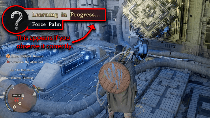 Force Palm Observation Location
