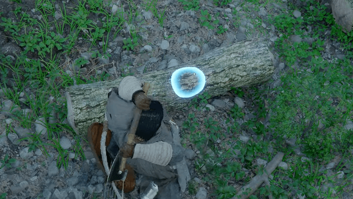 Chop Log to Get Timber