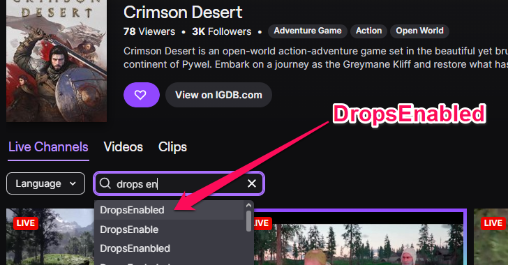Drops Enabled - Twitch Drop