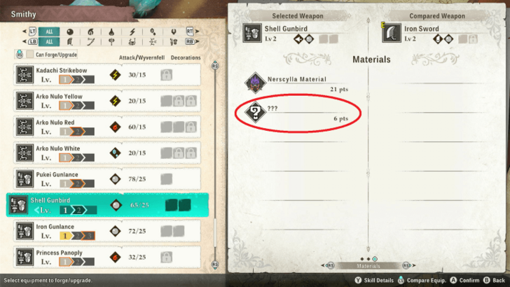 Missing Material Groups