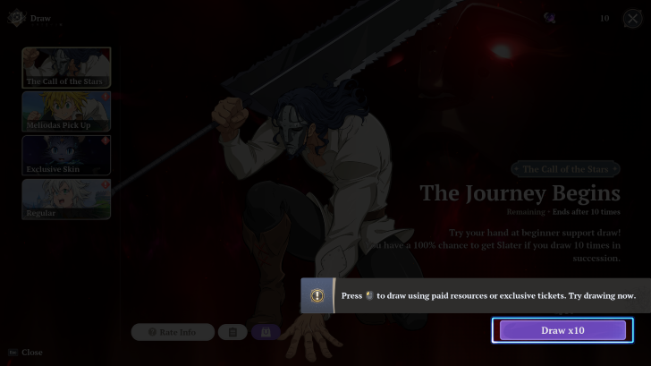 Seven Deadly Sins  Origin - Pull from Characters