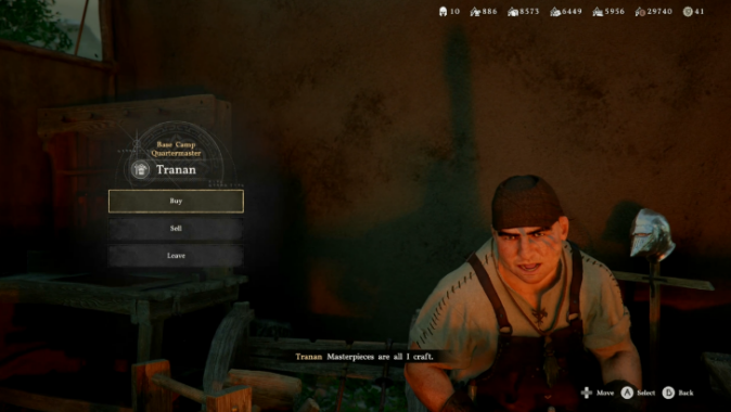 Tranan the camp blacksmith