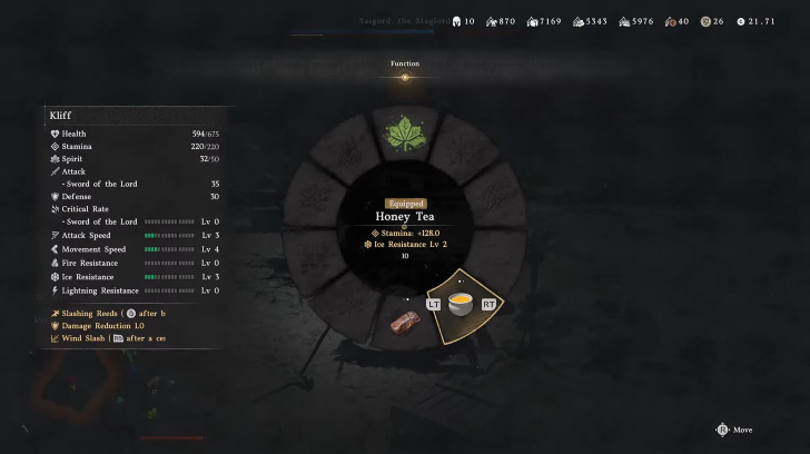 Equip and Use Ice Resistance Items