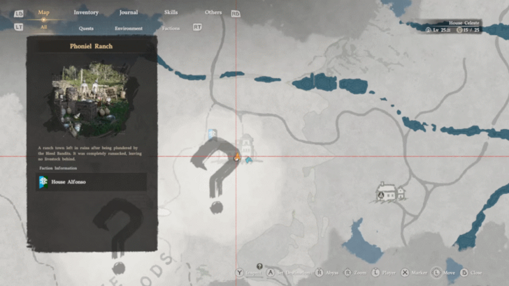 Azure Moon Labyrinth Ruins Map Location