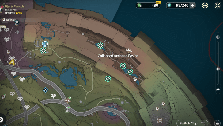 Wuthering Waves Sound of True Name - Etching Plains Farming Route 3