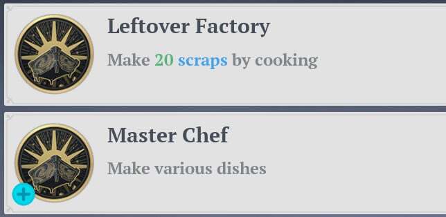 7DSO - Cooking Achievements