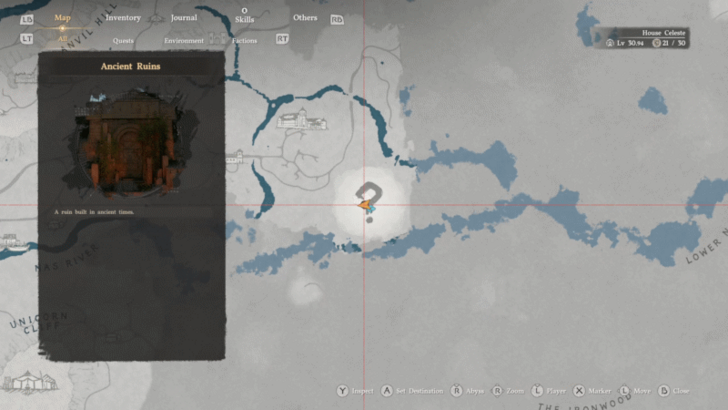 Halssius Conflux Ruins map location