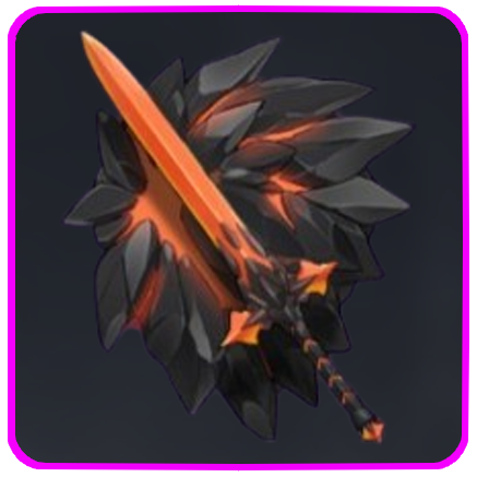 Seven Deadly Sins Origin- Crimson Flame Sword and Shield