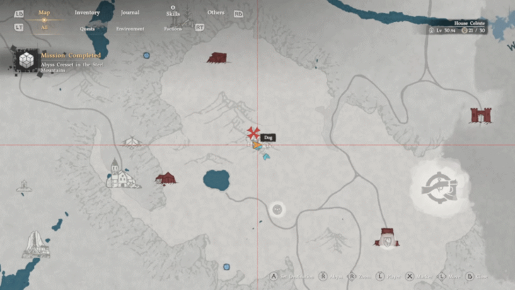 Steel Mountains Ruins map location