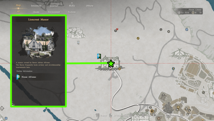 Lioncrest Manor Location