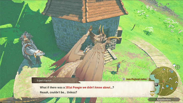 Talk to the Expert Farmer after Poogie Hunt 4