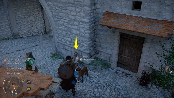 The Words of Alustin Beggar with Letter