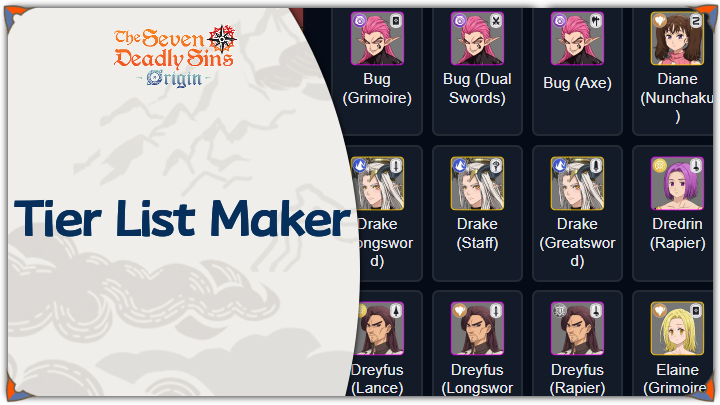 7DSO - Tier List Maker