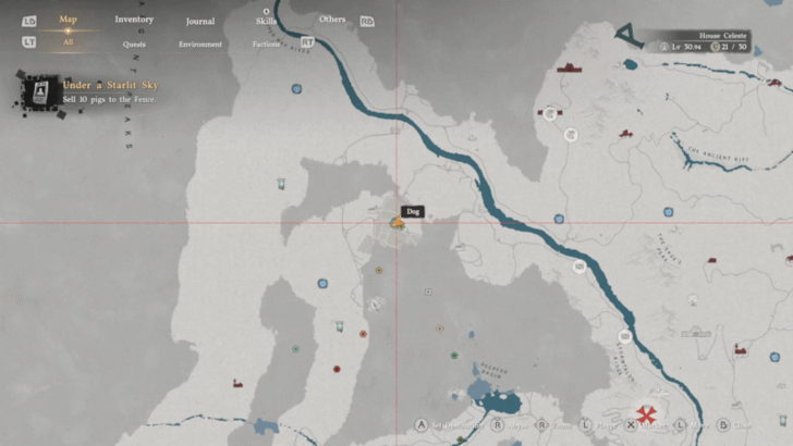 Under a Starlit Sky Sealed Abyss Artifact Map Location