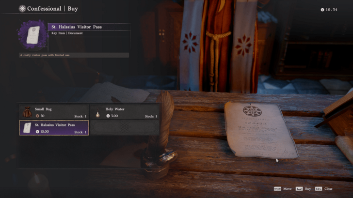 Purchasing St. Halssius Visitor Pass