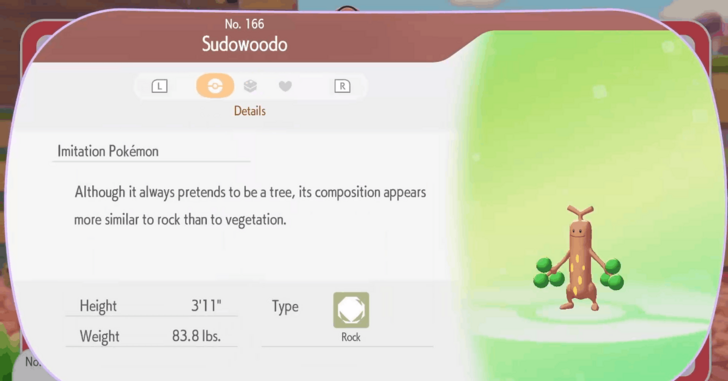 Sudowoodo