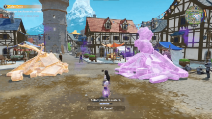 Restoring the Fountain Statue