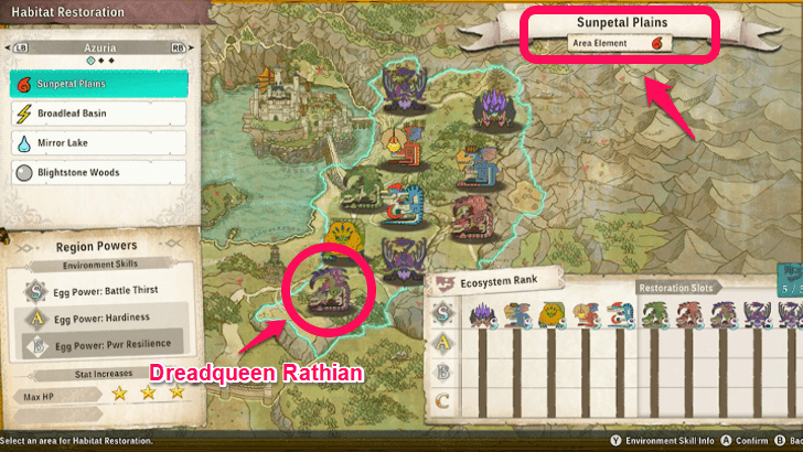 Dreadqueen Rathian and the Area Element