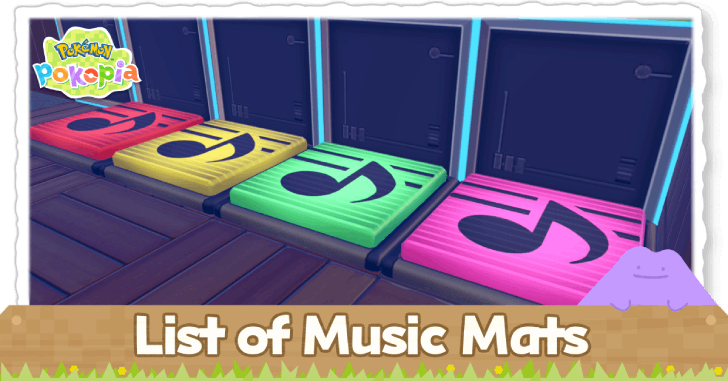 Pokemon Pokopia - List of Music Mats