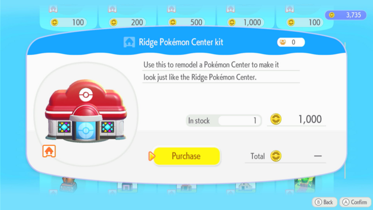 Ridge Pokemon Center Kit