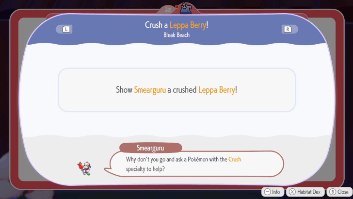 Crush a Leppa Berry