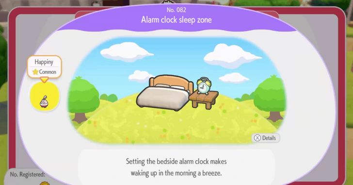 Alarm clock sleep zone