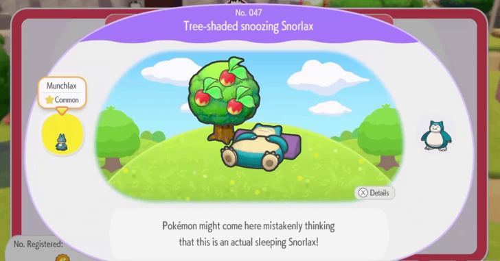 Tree-shaded snoozing Snorlax