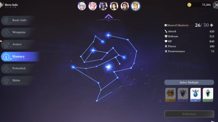 Raise the Character Mastery Level