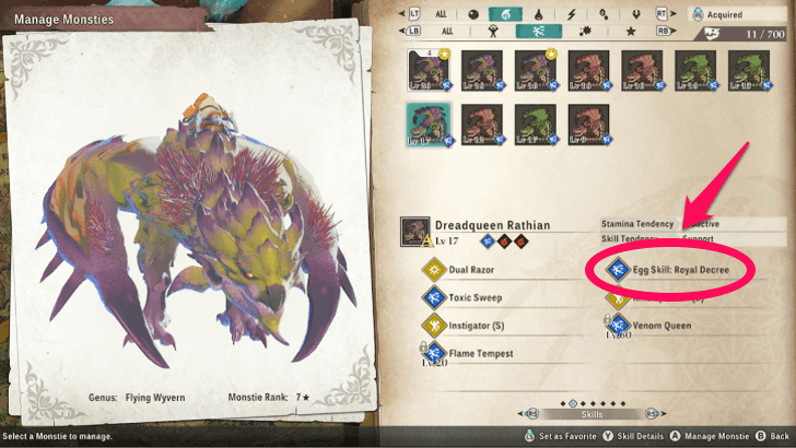 Dreadqueen Rathian Egg Skill.png