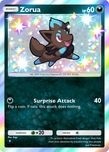 Mega Shine Shiny Zorua
