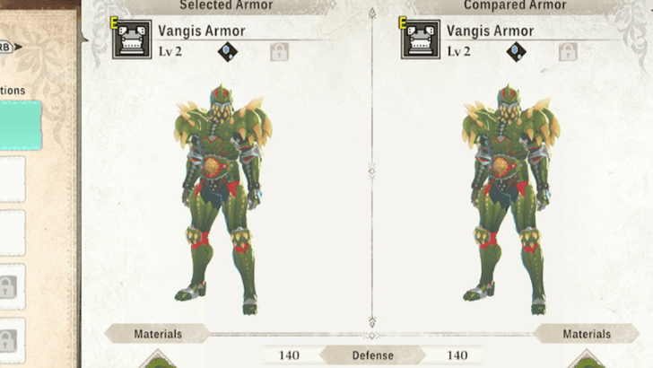 Vamgis Armor Stats