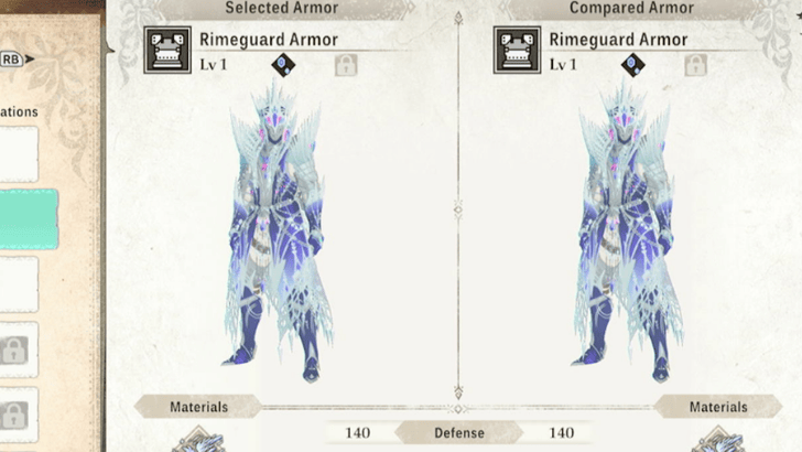 Rimeguard Armor Stats