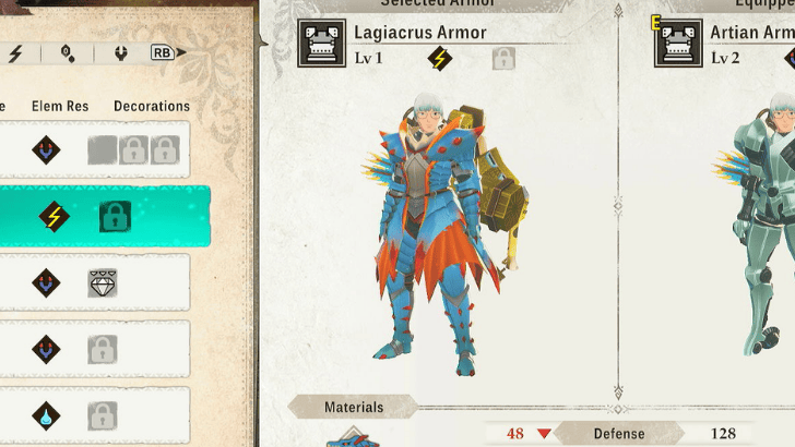 Lagiacrus Armor Stats