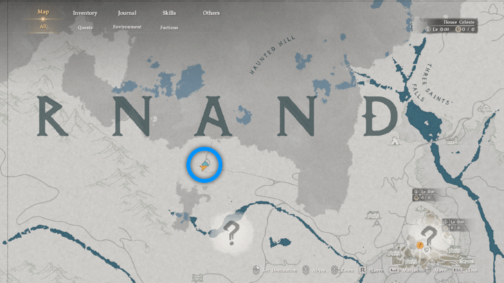 Abyssal Star That Cleaves the Heavens Sealed Abyss Artifact Map Location