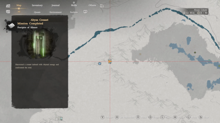 Precipice of Silence map location