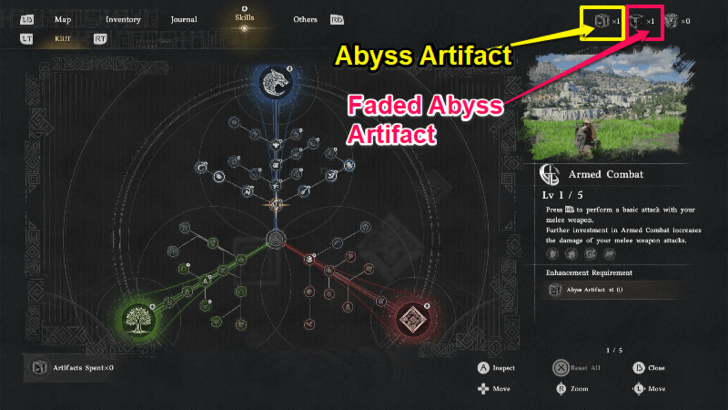 Abyss Artifact and Faded Abyss Artifact