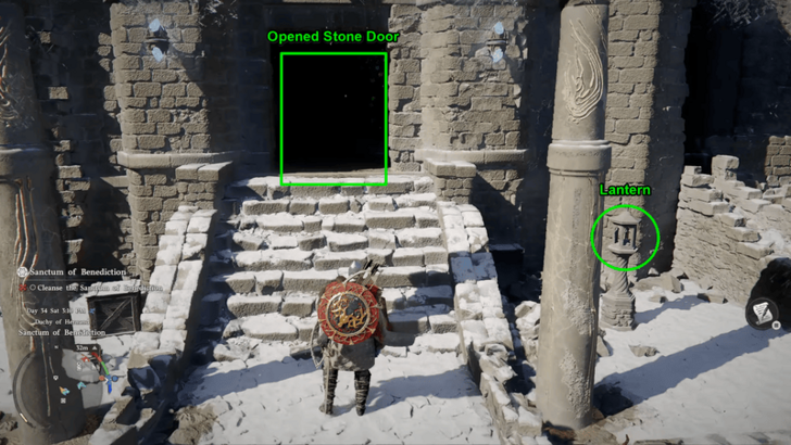 Sanctum of Benediction Marked Door and Lantern