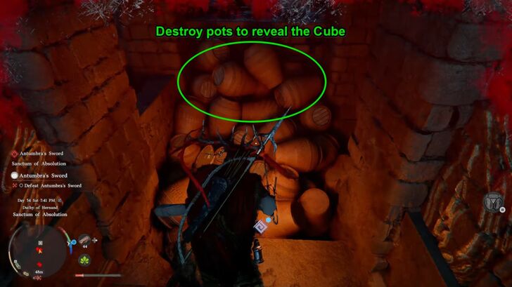 Sanctum of Absolution Pots in Hallway