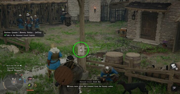 Bounty Notice of Jeffrey on the Pole