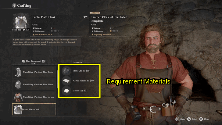 Crafting Menu