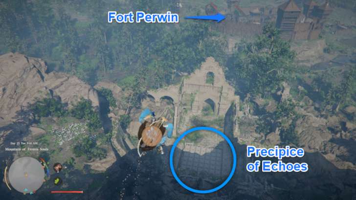 Precipice of Echoes Ruins location