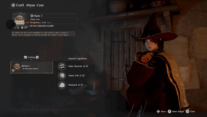 Crafting Abyss Cores