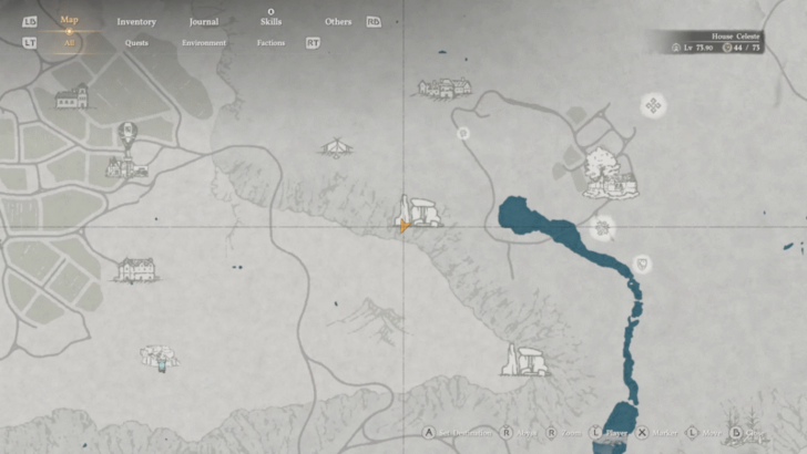 Azure Moon Labyrinth Tree Clue 5 Map