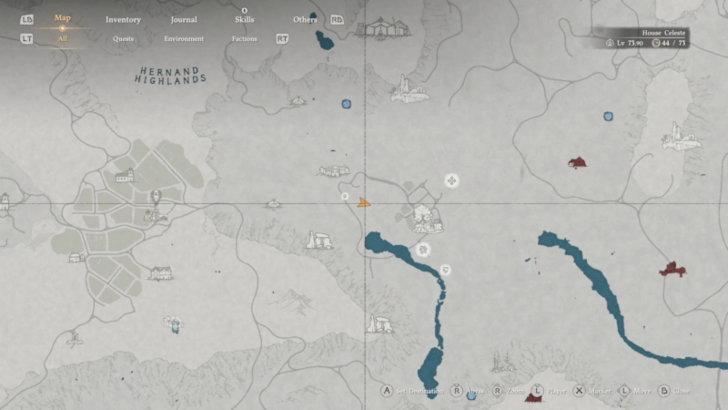 Azure Moon Labyrinth Tree Clue 4 Map