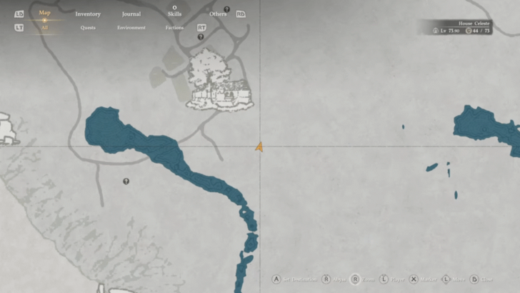 Azure Moon Labyrinth Tree Clue 1 Map