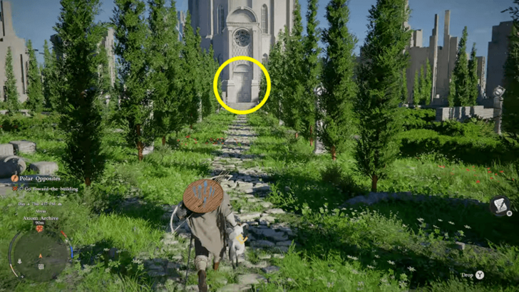 Go to the Building Entrance