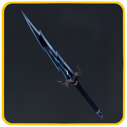 Seven Deadly Sins Origin - Black Flame Wings Longsword